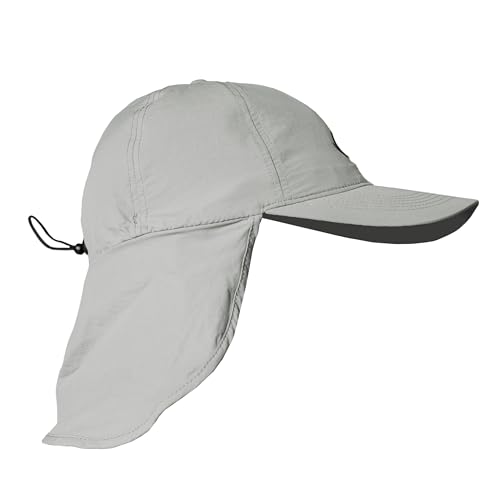 iQ-UV Kappe mit Nackenschutz für Herren 55-61cm – UPF 50+ TÜV geprüft – Sonnenmütze für Herren aus recycelten Materialien – Kappe mit UV Schutz – Atmungsaktive Mütze mit Nackenschutz