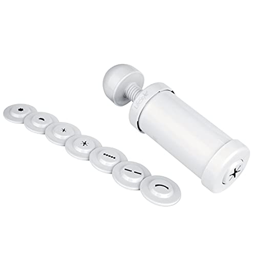 Acan Lifestyle   Churrera Manual doméstica con 8 boquillas Diferentes 22 x 7,5 cm. Máquina, Herramienta para Hacer Churros y porras f