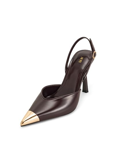 JW PEI Women's Savannah Gold Tipped Slingback Pumps