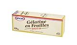 feuille gelatine bovine halal Gélatine en Feuilles. Gélatine en Feuilles Qualité Or Ancel 475g/Etui - Livraison Gratuite France (1 étui)