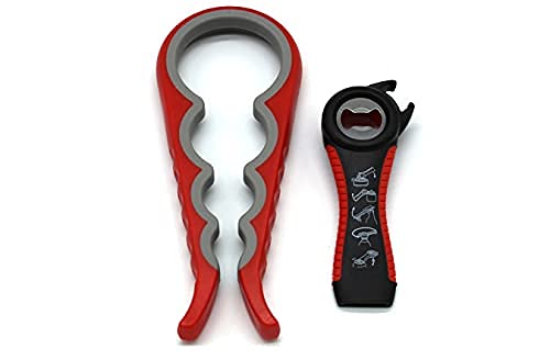 VICSPORT Jar Opener en flesopener keuken helpt om Jar Deksels, Bottle Caps, Pull Tabs en Zakken voor Zwakke Handen… - Afbeelding 6
