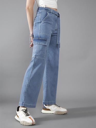 Image of Dolce Crudo High Rise Wide Leg Jeans for Women
