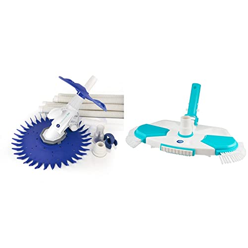Gre 19007 – Limpiafondos Aspiracion Automatico Professional Vac, Sistema Membrana, Necesaria Filtracion Minima 0 + 40017N - Limpiafondos Manual De Piscina, Ovalado Rotativo