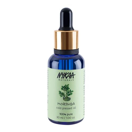 Nykaa Naturals 100 Percent Pure Cold Pressed Oil – Ideal Face Oil for Dry, Dull Skin to Minimize Pores – Suitable for All Skin Types – Moringa – 1 oz