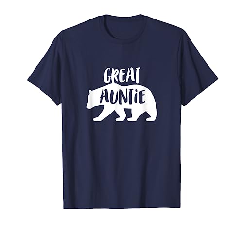 Great Aunt Auntie Bear Shirt Aunt Family t-shirt Tee Shirt