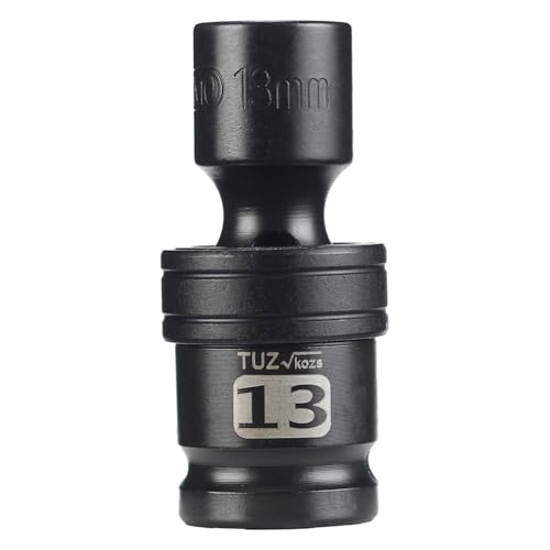 Image of 1 /2 inch Universal Joint Socket.1 /2-Inch Drive Shallow Impact Universal Joint Swivel Socket.Chrome Molybdenum Steel.6 Point, Metric 13mm