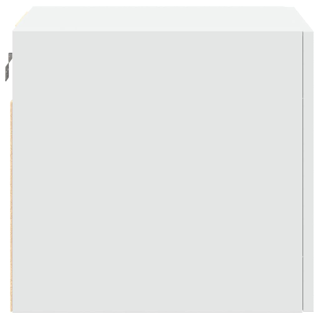 vidaXL Armario de Pared Madera de ingeniería Blanco 45x42,5x40 cm, Armario de Almacenamiento, Armario de Pared Colgante, Armario de Almacenamiento Flotante