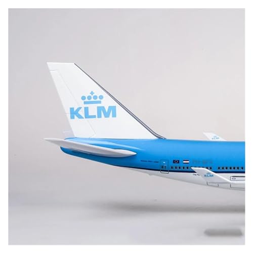 Boeing B747 modelo de avión KLM de resina coleccionable a escala 1:160 con ruedas de 47 CM 7