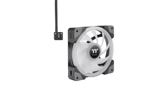 Image of Thermaltake SWAFAN EX14 RGB Magnetic Quick Connect PWM Cooling Fan (up to 2000RPM) Black Edition - 3 Fan Pack