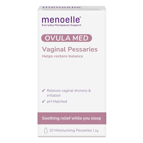 menoelle Ovula MED Vaginal Pessaries (10 Pack) | Boric Acid & Lactic Acid | Supports Vaginal pH Balance | Intimate Moisture & Comfort | Hormone-Free