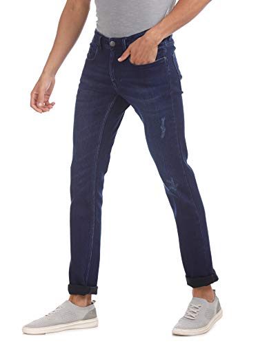 Image of Cherokee Men's Slim Fit Jeans (281956155 IN-32 Blue-Ds 30)