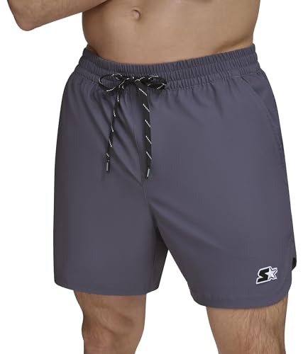 Starter Men's Swim Swim Trunk,Dark Grey,Extra Extra Large
