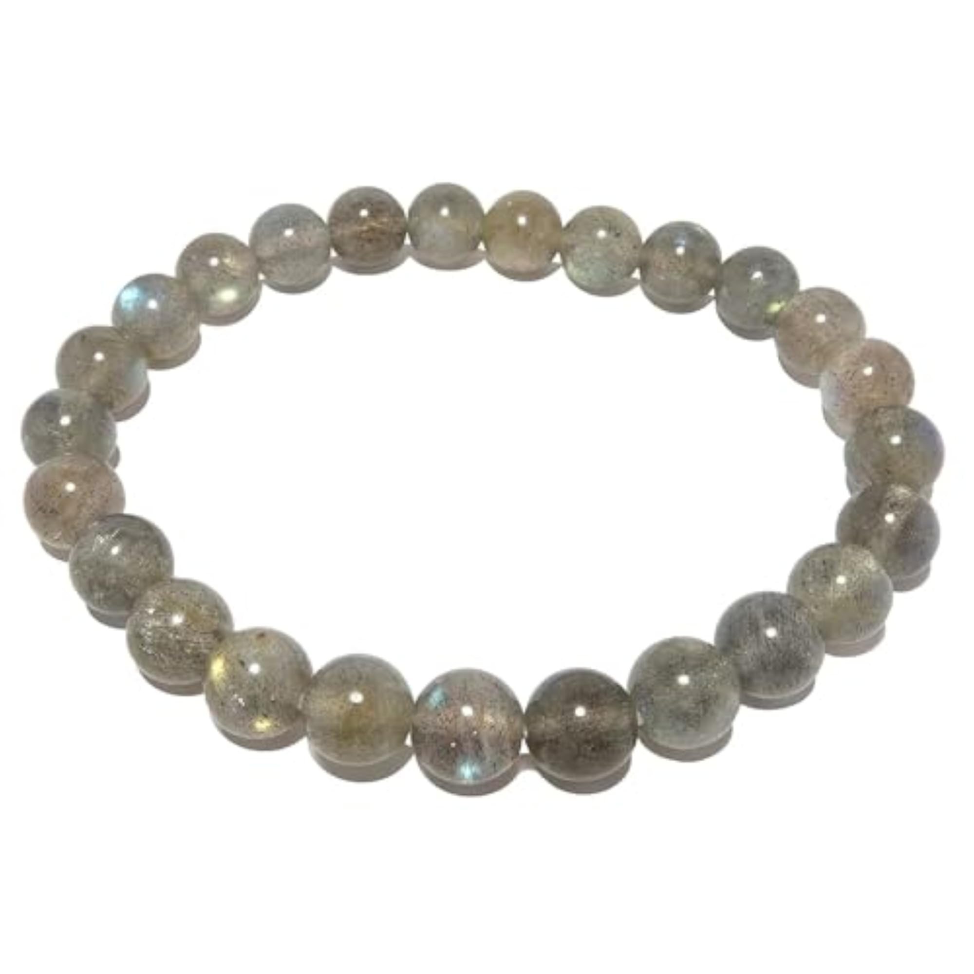 Labradorite Round Beads Bracelet for Reiki Healing