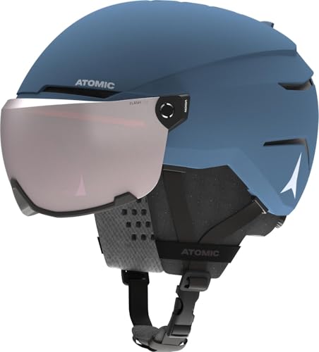Atomic Casco de esquí Unisex Savor Visor JR, Azul, 51-55