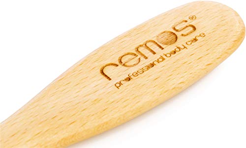 REMOS Hairbrush wide with steel pins and bristles suitable for all hair types - Image 2