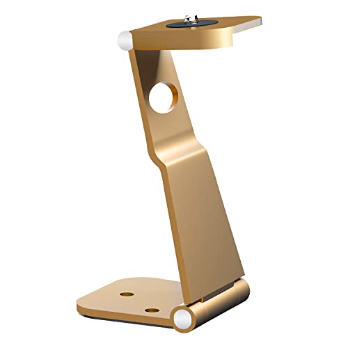 Tonalee Mini Projector Mount - Gold Adjustable Projector Stand, Easy to Install and Remove, Portable Projector Ceiling Shelf, Compatible with All Mini projectors, Cameras, webcams with 1/4 Screw Head