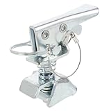 SOLUSTRE Einstellbare Anhängerkupplung Mit Griff Kugelabdeckung Und Robuster Sicherheitsstift Für Nutzfahrzeuge Und Geschlossene Anhängerzubehörteile