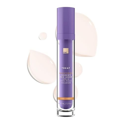 EUROPEAN WAX CENTER Brightening Ingrown Hair Serum For Bikini Area and Body - Ingrown Hair Oil with Exfoliant AHA to Mitigate Razor Bumps and Razor Burn - Moisturizing After Waxing Skin Care 1.7 oz