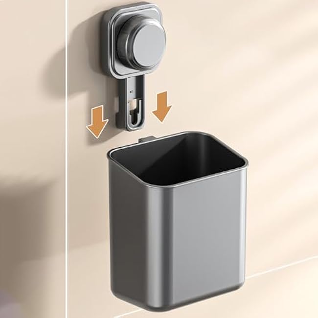 Stronghold Suction Sinkware Organizer for kitchen Wall-Mounted & Open Design with Hollow Bottom (Beige Small 4Pcs)