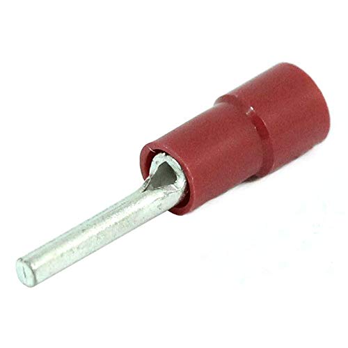 22-18 Gauge Vinyl Insulated Pin Terminal Connectors (100 Pack)