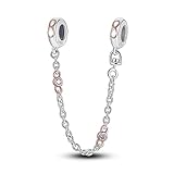 MULA 925 Sterling Silver Safety Chain for Charms Bracelets Dangle Pendants Beads Cute Cat Jewelry Gi