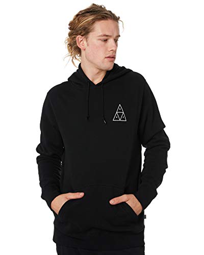 HUF Essentials Triple Triangle Men’s Sweatshirt - Cozy Cotton Poly Pullover Hoodie2