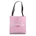 Custom Brenda Gift Personalized Name Flowers Floral Pink Tote Bag