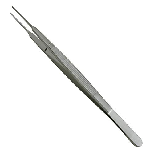 Gerald Dressing Forceps 7" Straight Delicate Serrated Tips - SurgicalExcel
