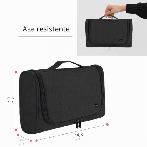 Miniatura 4 de Teamoy Bolsa Viaje De Secador De Pelo, Bolsa Organizadora De Colgar, Bolsa Cepillo Alisador De Pelo, Bolsa Para Plancha Secador, Negro.