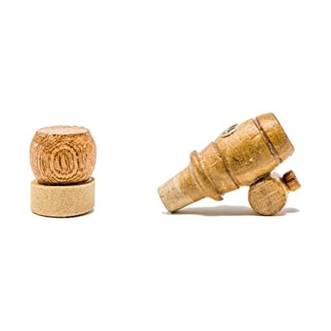 Large Oak Barrel Replacement Wooden Spigot (3/4") & Bung (3/4") Cover