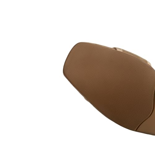 TinaCus Women's Square Toe Soft Suede Leather Handmade Button Décor Comfort Slip On Flats4