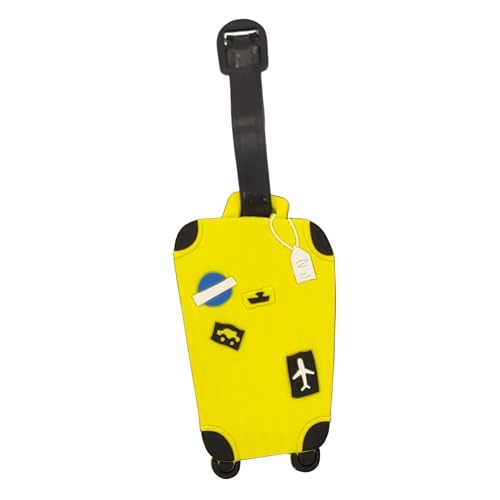 Identificador De Mala De Viagem Tag de Bagagem Avião Férias Etiqueta Silicone Premium (TAG01 Mala Am