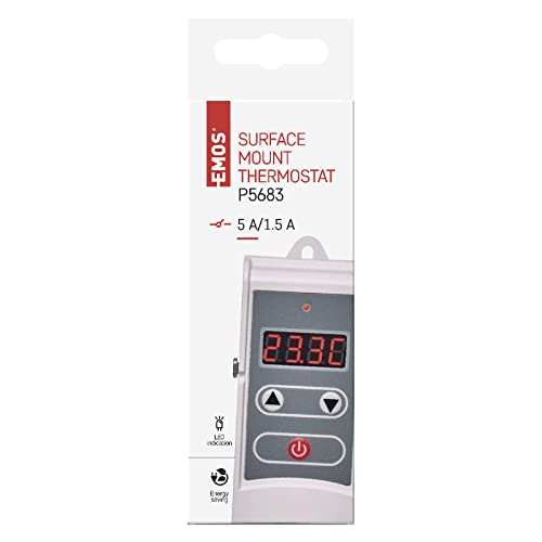 Thermostat d'applique EMOS réglable 5-80°C pour chauffage
