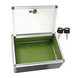 NUOBESTY Kleiner Briefkasten Umfrageangebot Standbriefkasten Türbriefkasten Thermostat Aluminiumbriefkasten Schließfach Bürobriefkasten Schlitz Wandmontage Briefkasten