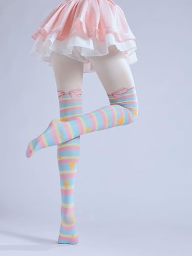 Image of Sahabowi Women's Sheer Tights, Digital Print Designs Stockings