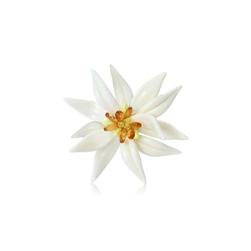 Image of Rhinestone Flower Brooches for Women Enamel Floral Brooch Lapel Pins for Mom Wife Elegant Dress Accessories Mother's Day Jewelry Gifts