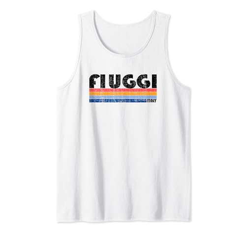 Fiuggi, Italia Retro 70s 80s Style Camiseta sin Mangas