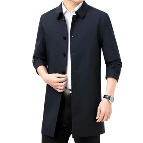 Trench mi-long pour homme pour les balades d'automne