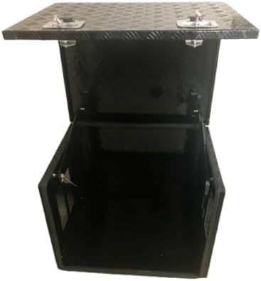 suntonmoto 35"X23"X23" Aluminum Generator Tool Box -BLACK
