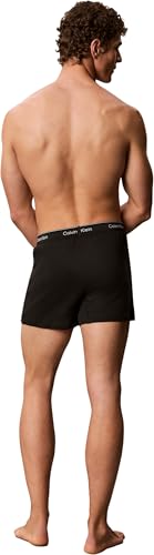 Calvin Klein Herren Boxer Trad 3pk 000nb4005a Boxer, Schwarz/Goji Berry/Forget Me Not, L – Ansicht 2