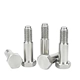 304 Stainless Steel Hinged Bolts GB27 Outer Hexagon Shoulder Screws M6 M8 M10 M12 M16 M20 M24(M24x95mm 1pc)
