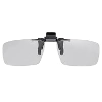 sourcing map Polarized Clip-on 3D Glasses, Passive Circular 3D Viewing Glasses Frame for Anaglyph Movies Theater Games TV Photo Projector