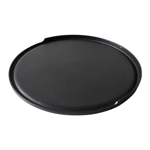 2-in-1 Cast Iron Griddle for Oklahoma Joe's 7577447P04 Charcoal Grill, 18 inch Non-stick Griddle Pan for Outdoor Weber, Nexgrill, Kamado, Big Green Egg 18 & 22 inch Charcoal Kettle Grill Accessories