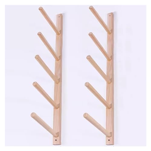 Support de rangement pour tapis de yoga en bois pour un garage ordonné