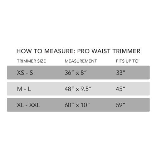 Sweet Sweat 'Pro-Series' Waist Trimmer (Black) With Adjustable Velcro Straps (Medium/Large) #TOP3
