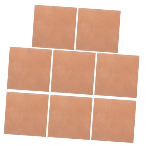 SOLUSTRE 8 Sheets Sheets Metal Plate Copper Plate for Crafts Metal Plates for Crafts Copper Copper Plate for Jewelry