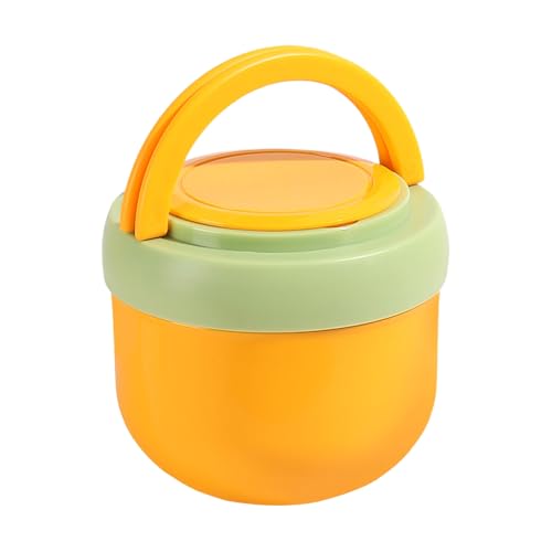 Mivpzisk 保温スープジャー, 広口漏れ防止ジャー スプーン付き, 保温熱食ランチ容器, ビジネス、オフィス、ピクニック、学校、家庭、キャンプ、旅行用