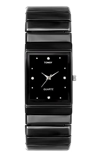 TONSY SS Collection Analog Men’s Black Square Metal Watches for Men’s & Boys