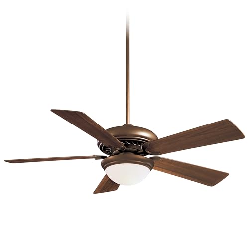 MINKA-AIRE F569L-ORB Supra LED 52' 5-Blade LED Ceiling Fan in Oil Rubbed Bronze Finish with Medium Maple Blades