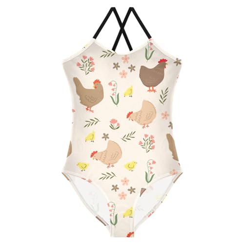 Image of CaTaKu Girls Swimsuits One Piece Bathing Suits Toddler Summer Beach Swimsuits Girls Swimwear 2-8 Years